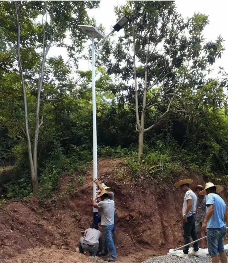 客户路灯安装过程2
