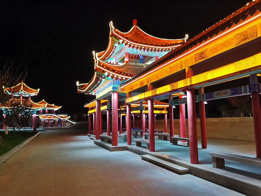 瓦楞灯在古建筑中的应用