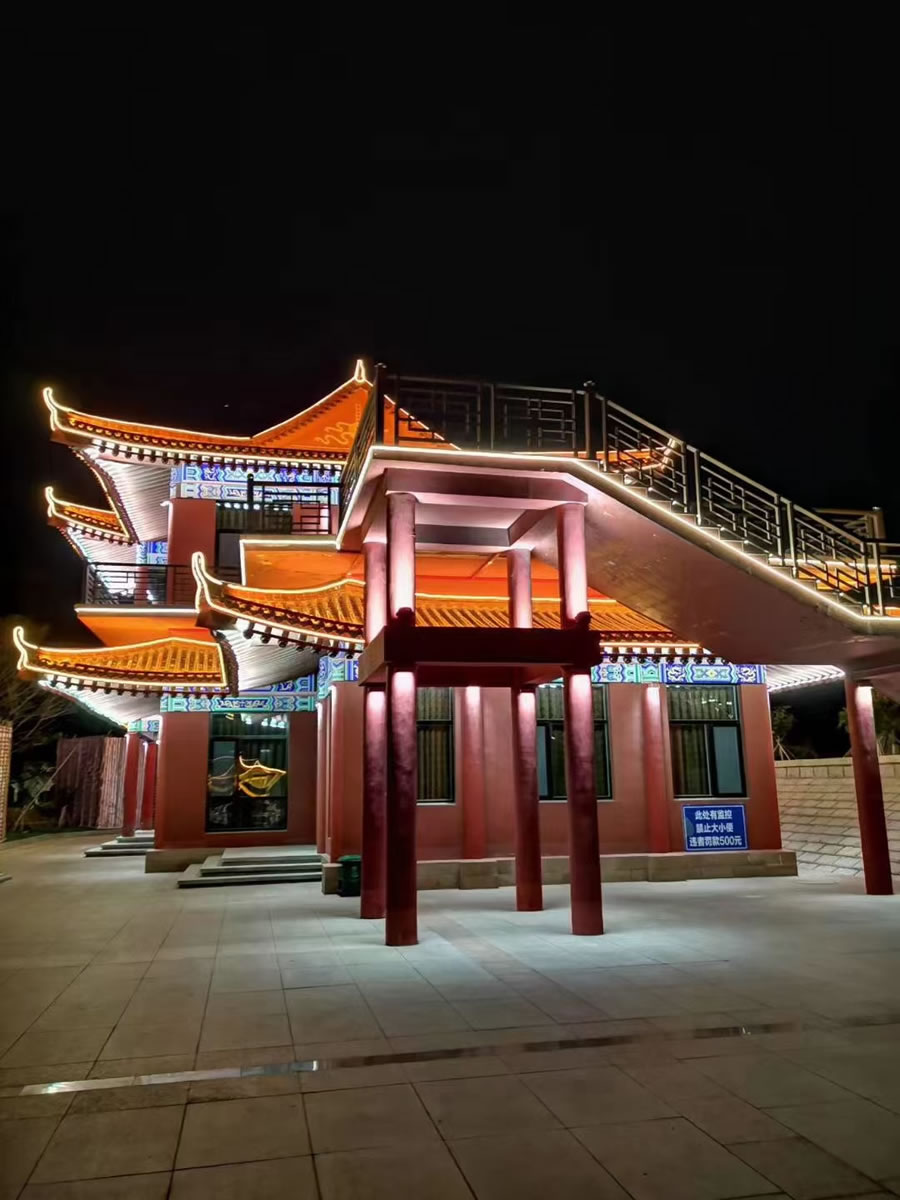 古建筑照明之瓦楞灯